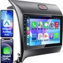 [4+64G] Android 13 Car Stereo w/Wireless Carplay&Android Auto for Kia Forte K3 Cerato 2013 2014 2015 2016 2017 2018 Touchscreen Radio Upgrade with AHD Camera,GPS Navigation,SWC,WiFi,FM,Bluetooth