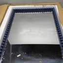 Mirrors, Solid Wood Beads Frame, Rectangular, 24" X 32" (Navy Blue)
