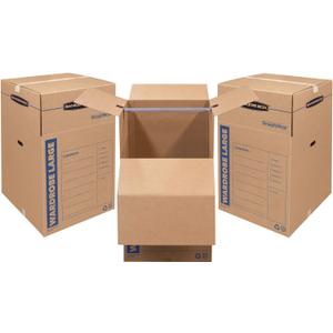 Bankers Box Tall Wardrobe Box 3 Pack, 24-in x 24-in x 40-in (7711001)