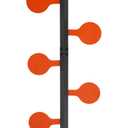 TEDEUM AR500 Dueling Tree Target Kit, 6" x 3/8" Steel Paddle