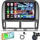 EKAT for Lexus LS430 2001 2002 2003 2004 2005 2006 Android Car Stereo [2+64G] - Wireless Carplay & Android Auto - 9 Inch Touchscreen Radio with EQ DSP, WiFi, GPS, Split Screen + AHD Backup Camera