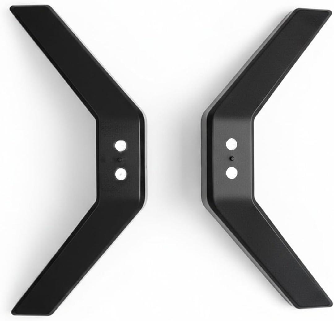 Universal TV Stand Legs Base for 24-32 Inch TVs - 2 Pack Tabletop Mount Feet with Screws for Easy Installation,Replacement TV Holder Brackets(Check Holes Fit)