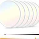 6 Pack 12 Inch Dimmable LED Flush Mount Ceiling Light Fixture 28W 3200LM 5 Color Temperature in One Super Slim Round Ceiling Lamp Low Profile Ceiling Lights for Living Bedroom Kitchen Laundry White