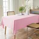 AUSSPVOCT Textured Tablecloth Rectangle 60x120 Water Resistant Spill-Proof Wipeable Table Cloth Wrinkle Free Fabric Dining Table Cover for Birthday Party Farmhouse Spring Kitchen Tablecloths