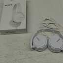 Sony ZX Series Wired On-Ear Headphones, White MDR-ZX110