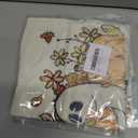 2 x GAGEC Halloween Pillow Covers 20x12 Inch Ghost Floral Throw Pillow Covers Holiday Fall Farmhouse Pillowcase Couch Cushion Case for Indoor Outdoor Home Sofa Decor