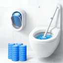 SOPAMI Disposable Toilet Cleaning System - Toilet Wand Kit with 32 High-Performance Refills, Wall Mounted Toilet Brush and Holder for Deep Cleaning Bathroom 32pcs