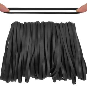Rubber Bands 70Pcs size#69 Big black rubber band Elastic Band rubber bands office supplies (5.9" x 0.24")