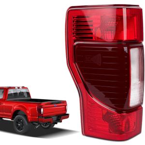 calisay Tail light Compatible with 2020 2021 2022 Ford F250 F350 Super Duty Halogen Type w/Blind Spot Rear Light Brake Lamp Signal Assembly Replace OEM #LC3Z13405A F02800279 (Left Driver Side)