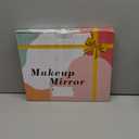 YEKKOPT Rechargeable Vanity Mirror with Lights, 14"×12" LED Makeup Mirror, Smart Touch Control, 3 Color Lighting with Adjustable Brightness, Cosmetic Mirror for Bedroom, Vanity Desk, Beauty Routine