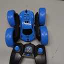 QUNREDA Remote Control Car, RC Cars Toys for Kids Ages 6-12, 4WD Stunt Car with LED Lights & 360 Flips, 2.4GHz, Upgraded USB-C Modular Batteries, 8-10 Year Old Boys Birthday Gift 1-Blue, 6.1 X 6.1 X 2.5 Inches