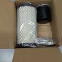 Golf Cart Tune Up Kit for EZGO RXV 2008-Up & EZGO TXT 2010-Up Gas Carts 4 Cycle with Kawasaki Motor, Air Filter 28463-G01,Oil Filter 607454, Fuel Filter 72084-G01, Spark Plug 607462