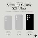 Kate Spade New York Samsung Galaxy S24 Ultra Case, Compatible with Wireless Charging - City Leopard Black