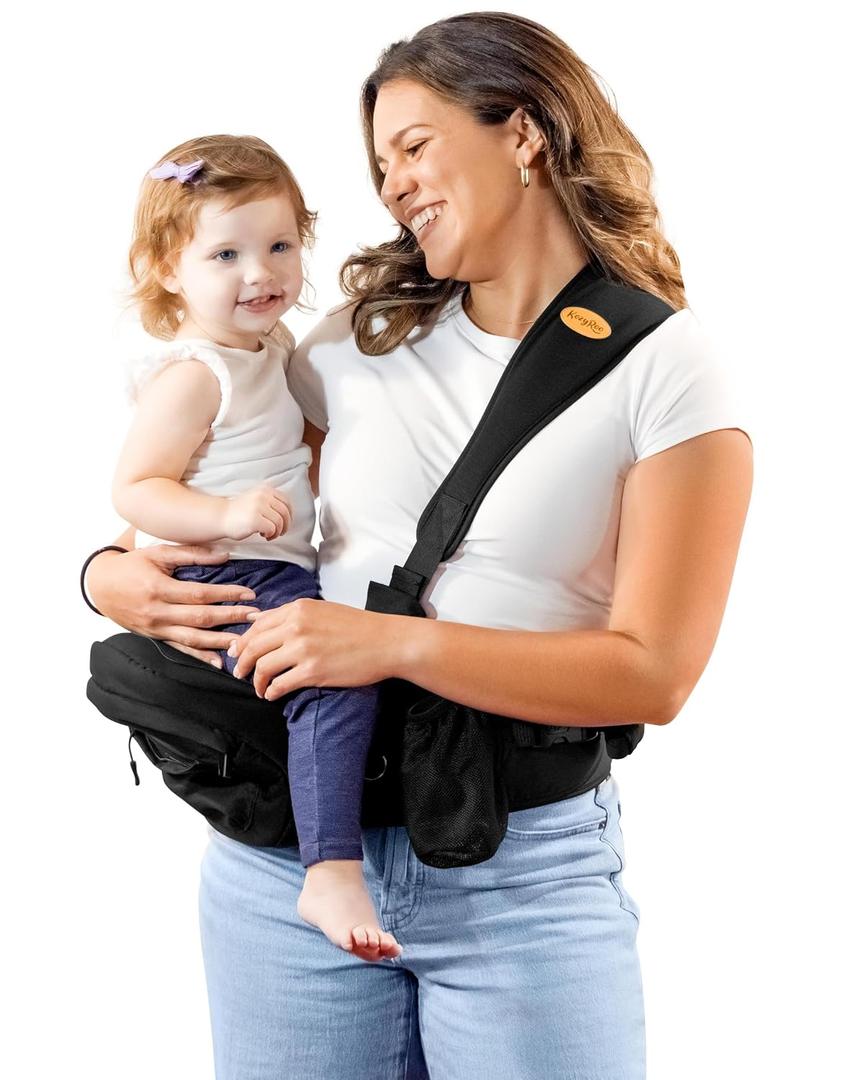 The Only Premium Hip Seat Baby Carrier for Newborns & Toddlers up to 45 lbs featuring the Original Flexi-Soft Shoulder Strap - Safety Certified, Machine Washable and Adjustable Waist Carrier