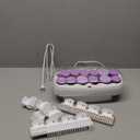 Conair Hot Rollers for Long, Medium & Short Hair, 12 Ceramic Flocked 1-Inch and 1-Inch Heated Hair Rollers with Clips, Hot Curlers for Women, Volume & Curls