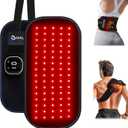 Red Light Therapy for Body, 5 Modes 3000mAh Cord-Free Controller, 15" x 7.1" Infrared Light Pad with 3-in-1 LED Bead 660nm & 850nm for Back Waist Shoulder Knee Leg Muscle