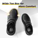 FitVille Shoes for Men Extra Wide, Straps Diabetic Shoes for Men Slip on, Casual Wide Dress Sneaker for Walking, Easy On and Off, Swollen Feet, Size 10.5 W