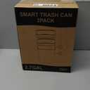 2 Pack 2.7 Gal Bathroom Trash Can with Lid, Automatic Trash Can Small Smart Garbage Can Touchless, Slim Motion Sensor Waterproof Plastic Trash Bins for Bedroom Office Kitchen Toilet Pink