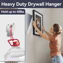 Claw Drywall Picture Hanger Kit, 20 Piece Heavy Duty Wall Hooks for Hanging Mirror Photo Poster, Room Office Decor, Up to 40 Lbs