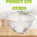 Honeydak 300 Pack 10oz Clear Plastic Bowls Bulk Hard Crystal Disposable Dessert Bowls for Salad Ice Cream Fruit Snack Parfait Catering Easter Wedding Picnic Home School Event Party Supplies