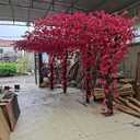 Large Pink Artificial Bougainvillea Tree Artificial Tree for Landscape and Venue Decoration - Indoor Outdoor Use (1.5x1.2m)