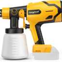 Cordless Paint Sprayer for Dewalt 20V Battery, 600W Brushless Paint Sprayer with 1000LM Container, Sprayer Gun for DIY, Furniture, House Painting, Home Interior and Exterior(No Battery Included)