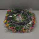 Spring Summer Wreaths for Front Door Farmhouse Colorful Cottage Artificial Eucalyptus Wreath Sping Door Wreath Flower Wreath Summer Wreath for All Season Welcome Sign Farmhouse Home Decor (19.7IN) (18.5in)