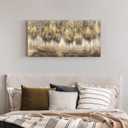 Forest Canvas Wall Art Painting: Tree Landscape Picture Abstract Hand Painted Nature Artwork Decor Large Textured Print for Living Room Bedroom Home Office, 40"L x 20"W