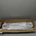 12 Pcs Wedding Clear Bubble Umbrella Bulk 52 Inch Large Dome Rain Windproof Stick Umbrellas with Thank You Tags and Rope for Weddings Prom Graduation and Outdoor Events (White)