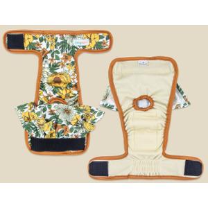 Langsprit Washable Female Dog Diapers - Reusable Dog Diapers for Female Dogs - Highly Absorbent Dog Dresses for Dogs in Period, Heat or Excitable Urination(Medium)