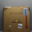 4ft Folding Table, Portable Fold-in-Half Adjustable Height Utility Table for Indoor/Outdoor Use, Durable HDPE & Steel, Stable & Lightweight, Multi-Purpose, Black Woodgrain