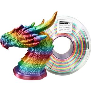 PLA Rainbow Silk Filament,Multi Color,Net Weight 1kg(2.2lbs) Accuracy +/-0.05mm