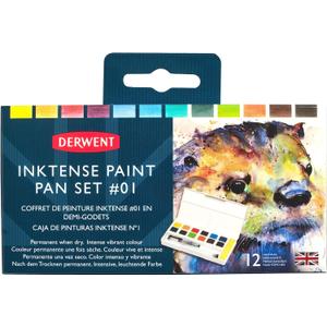 Derwent Inktense Paint 12 Pan Palette #1 Derwent Inktense Paint 12 Pan Palette #1