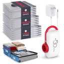 VMstr 15-Pack Vacuum Seal Bags for Clothing Travel, Carry-on Size for Luggage Compression Packing, Space Bags with Plug-in Electric Pump