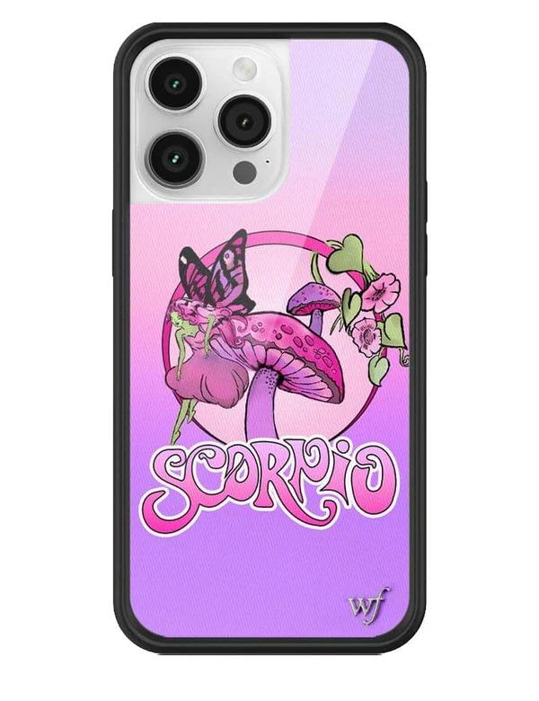 Wildflower Cases - Wildflower Scorpio Purple Pink, Compatible with Apple iPhone 16 Plus |  Popular Aesthetic Cute Trendy - Protective  Bumper, 4ft Drop Test Certified, Women Owned Small Business