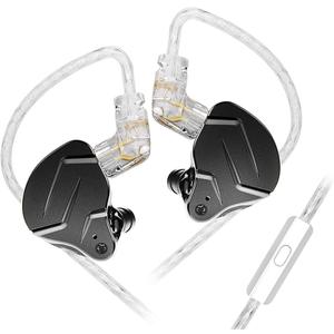 KZ ZSN PRO X in-Ear Earbud Headphones with Mic Dual Driver 1BA+1DD Hybrid Wired Earbuds Earphones Compatible with Android, iPhone, iPad, Laptops, MP3 and Most 3.5mm Interface