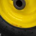 AR-PRO (2 Pack) 15 x 6.00-6" Tubeless Tire and Wheel Assembly, Replacement Riding Lawn Mower Front Tires, Compatible with John Deere Riding Mowers and Lawn Tractor, 3" Centered Hub and 3/4" Bushings