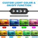 SEAOURA 24/7 Mode Led Aquarium Light for Plants Growth- Sunrise to Moonlight, 7 Colors, Adjustable Timer/Brightness, Full Spectrum Fish Tank Lights for 48 Inch to 54 Inch Tank