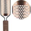 Foot File Foot Scrubber Pedicure - Callus Remover for Feet Easkep Professional Grater Rasp Foot Scraper Corns Callous Removers Cracked Dead Skin Remover for Dry and Wet Feet (Golden)