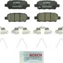 BOSCH BC1415 QuietCast Premium Ceramic Disc Brake Pad Set - Compatible with Select Infiniti JX35, QX60; Nissan Murano, Pathfinder, Quest; Suzuki Grand Vitara; REAR
