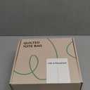 Quilted Puffer Tote Bag Large Crossbody Shoulder Bag Nylon Puffy Bubble Bag with Adjustable Shoulder Strap (Neon Green)