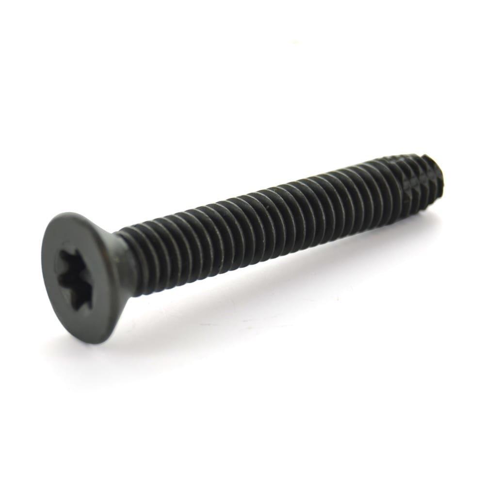1/4-20 x 2 1/2'' Self-Tapping Trailer Deck Screws, Flat Head, Type F, Star Drive T-30, Steel Floorboard Thread Cutting Screws for Wood & Metal - 10 Pcs