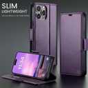 for iPhone 14 Pro Max Case Wallet with RFID Blocking Card Holder, PU Leather Kickstand Protective Flip Phone Cover Fit for iPhone 14 Pro Max 6.7", Purple