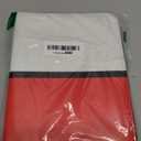 Card Binder 4 Pocket, Trading Card Holder Fits 400 Cards With 50 Removable Sleeves, Portable Collection Card Ablum, Game Card Case book With Zipper for Gift, Red (Large)