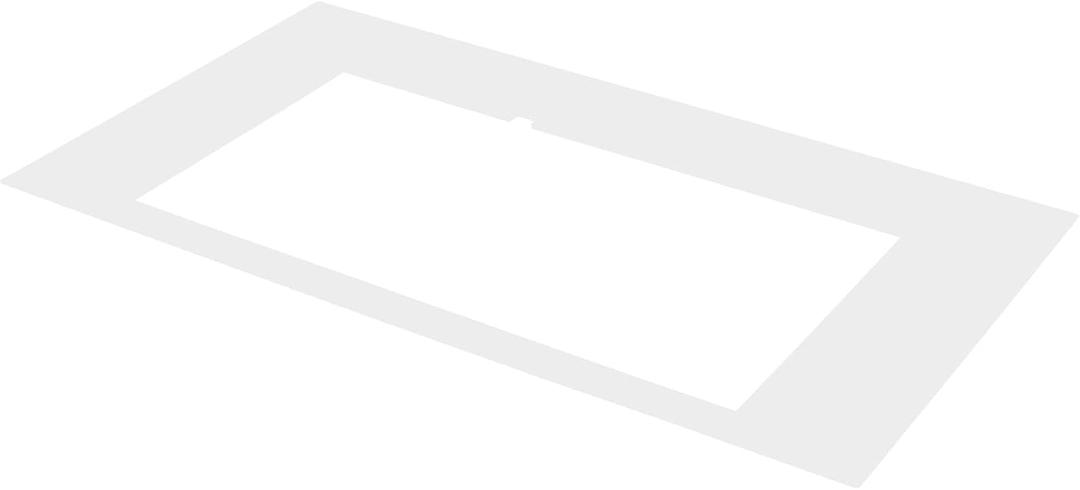 Odyusa White Podium Plexiglass Faceplate with Foams for SC LIVE 2