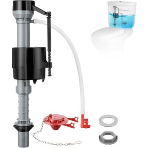 Saillong 1 Sets Toilet Float Replacement Kit, Universal Toilet Flusher Replacement Kit and 2 Inch Flapper Replacement, High-Performance Tank Water Control and Fill Valve