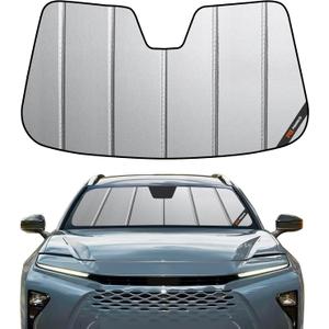 Pigenius Windshield Sun Shade for Toyota Crown Signia 2025-2026, Premium Grey Leather Finish