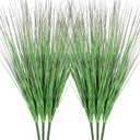 27" Artificial Wheat Grass Plants (6-Pack) - Realistic Faux Greenery Shrubs for Indoor Decor, Outdoor Garden Patio, Home & Office - All-Season Low Maintenance Fake Grass