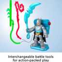 Fisher-Price Imaginext DC Super Friends Preschool Toys Batman Battle Multipack 9-Piece Figure Set with Light-Up Backpack for Ages 3+ Years