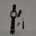 SUPLINK Stainless Steel Case with Band Compatible with Apple Watch Ultra 3 Bands/ 1/ Apple Watch Ultra 2 Bands 49mm, Metal Rugged Protective Bumper Adjustable Strap for iWatch Bands Men, Black